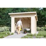 Beiges Skan Holz Rechteckiges Pavillon-Zubehör aus Fichte Ständerbauweise 