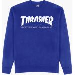 Reduzierte Royalblaue Thrasher Herrensweatshirts aus Baumwolle Größe M 