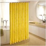 Gelbe Textil-Duschvorhänge aus Textil 