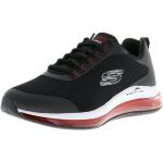 Schwarze Skechers Skech-Air Low Sneaker mit Schnürsenkel in Normalweite aus Mesh für Herren mit Absatzhöhe bis 3cm 
