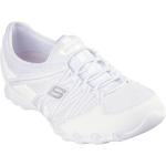 Weiße Casual Skechers Slip-on Sneaker ohne Verschluss in Normalweite aus Textil leicht für Damen für den für den Sommer 