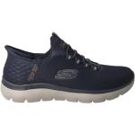 Skechers, Blaue Stretch Fit Sneakers mit Memory Foam Blue, Herren, Größe: 44 EU