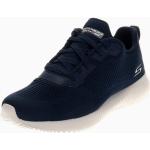 Blaue Streetwear Skechers Squad Damensneaker & Damenturnschuhe mit Schnürsenkel in Normalweite aus Textil Größe 40,5 