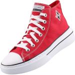 Rote Skechers High Top Sneaker & Sneaker Boots aus Stoff für Damen Größe 41 