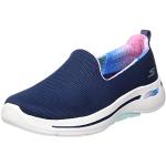 Reduzierte Marineblaue Skechers Slip-on Sneaker ohne Verschluss aus Mesh maschinenwaschbar für Damen Größe 40 