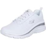 Reduzierte Weiße Skechers Low Sneaker aus Leder für Damen Größe 37 