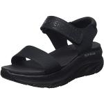 Reduzierte Schwarze Skechers D'Lux Walker Outdoor-Sandalen aus Mesh für Damen Größe 36 für den für den Sommer 