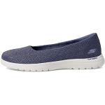 Reduzierte Marineblaue Skechers Slip-on Sneaker ohne Verschluss aus Textil leicht für Damen Größe 38,5 