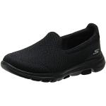 Skechers Damen Go Walk 5 Slip On Sneaker, Schwarz (Black Textile Trim Bbk), 35 EU (2 UK)