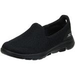 Reduzierte Schwarze Skechers Go Walk 5 Low Sneaker aus Mesh leicht für Damen Größe 36 mit Absatzhöhe 3cm bis 5cm 
