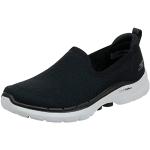 Reduzierte Schwarze Skechers Go Walk 5 Slip-on Sneaker ohne Verschluss aus Textil für Damen Größe 39,5 