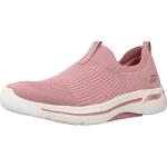 Reduzierte Pinke Skechers Arch Fit Low Sneaker ohne Verschluss aus Textil für Damen Größe 36 