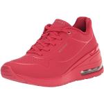 Reduzierte Rote Skechers Solids Low Sneaker für Damen Größe 38 mit Absatzhöhe bis 3cm 