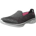 Skechers, Damen-Sneaker Go Walk 4-Kindle, knöchelfrei, Schwarz, Größe 40, - schwarz / rosa - Größe: 40 EU