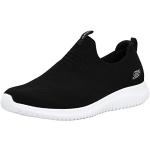Reduzierte Schwarze Skechers Ultra Flex Slip-on Sneaker ohne Verschluss aus Mesh für Damen Größe 37,5 