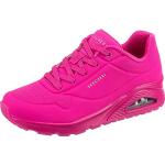 Pinke Skechers Uno Damensportschuhe Größe 40 mit Absatzhöhe bis 3cm 