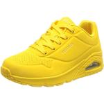 Reduzierte Gelbe Skechers Uno Low Sneaker für Damen Größe 37,5 
