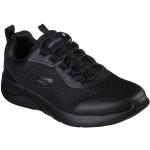 Schwarze Skechers Dynamight Low Sneaker ohne Verschluss in Normalweite aus Mesh für Herren Größe 45 