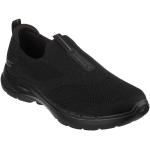 Schwarze Skechers Go Walk 6 Low Sneaker ohne Verschluss in Normalweite aus Textil für Herren Größe 49 