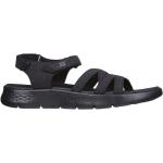 Schwarze Skechers Go Walk Outdoor-Sandalen aus Textil für Damen Größe 41 für den für den Sommer 