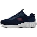 Reduzierte Marineblaue Skechers Bounder Low Sneaker in Normalweite mit herausnehmbarem Fußbett für Herren Größe 45 