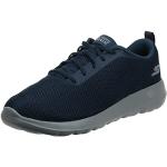 Reduzierte Marineblaue Skechers Go Walk Low Sneaker mit Schnürsenkel aus Textil für Herren Größe 43 