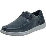 Blaue Streetwear Skechers Slip-on Sneaker ohne Verschluss aus Canvas für Herren Größe 48,5 