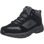 Skechers Herren Oak Canyon Ironhide trekking shoes,hiking boots, Black Suede Mesh Pu Charcoal Trim, 45 EU