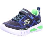 Skechers Jungen Flex-glow-90542l Sneaker, Schwarz Black Blue Lime Bblm, 34 EU
