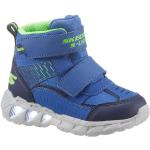 Blaue Skechers Kids Runde LED Schuhe & Blink Schuhe mit Klettverschluss in Normalweite aus Textil leicht für Kinder Größe 25 