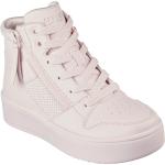 Reduzierte Hellrosa Casual Skechers Kids High Top Sneaker & Sneaker Boots mit Reißverschluss in Normalweite aus Textil für Damen 