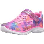 Skechers Kids Girls' Spirit Sprintz-Rainbow Raz Sneaker, Neon Pink/Multi, 5 M US Toddler