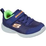 Blaue Skechers Kids Low Sneaker mit Klettverschluss in Normalweite aus Textil Leicht für Kinder Größe 22 
