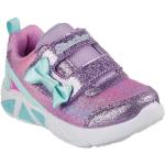 Lila Skechers Kids LED Schuhe & Blink Schuhe mit Klettverschluss in Normalweite aus Textil für Kinder Größe 28 