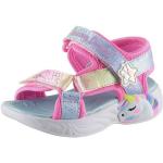 Rosa Skechers Kids Meme / Theme LED Schuhe & Blink Schuhe mit Riemchen in Normalweite aus Textil leicht für Kinder Größe 26 
