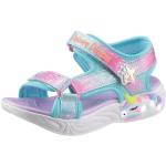 Reduzierte Rosa Animal-Print Skechers Kids Meme / Theme LED Schuhe & Blink Schuhe mit Klettverschluss in Normalweite aus Textil leicht für Kinder Größe 37 für den für den Sommer 