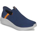 Marineblaue Skechers Ultra Flex Slip-on Sneaker ohne Verschluss aus Textil maschinenwaschbar für Kinder Größe 33 