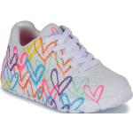 Weiße Skechers Uno Low Sneaker maschinenwaschbar für Kinder Größe 38 