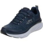 Marineblaue Business Skechers D'Lux Walker Hochzeitsschuhe & Oxford Schuhe mit Schnürsenkel aus Mesh für Herren 