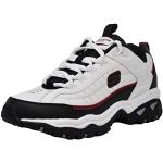 Skechers Men's Energy Afterburn White/Black/Red Road Running Shoes 8 W US