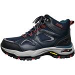 Marineblaue Skechers Arch Fit Outdoor Schuhe mit Reißverschluss aus Leder für Herren Größe 46 