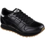 Schwarze Skechers OG 85 Vegane Low Sneaker mit Glitzer in Normalweite aus Textil für Damen Größe 41 