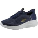 Reduzierte Blaue Melierte Casual Skechers Skech-Lite Pro Slip-on Sneaker ohne Verschluss in Normalweite aus Textil für Herren Größe 45 