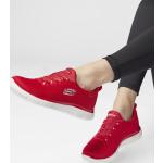 Rote Skechers Summits Slip-on Sneaker ohne Verschluss aus Textil für Damen Größe 38 
