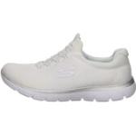 Weiße Skechers Slip-on Sneaker ohne Verschluss atmungsaktiv für Damen Größe 40 
