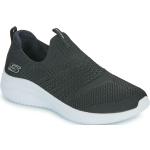 Schwarze Skechers Ultra Flex Slip-on Sneaker ohne Verschluss aus Textil für Damen Größe 37 