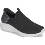 Reduzierte Schwarze Skechers Ultra Flex Vegane Slip-on Sneaker ohne Verschluss für Damen Größe 40 mit Absatzhöhe 3cm bis 5cm 