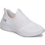 Reduzierte Weiße Skechers Ultra Flex Slip-on Sneaker ohne Verschluss für Damen Größe 37 