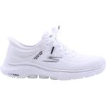 Weiße Skechers Slip-on Sneaker ohne Verschluss für Damen Größe 37 