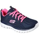 Sneaker Skechers "Graceful - Get Connected" Blau (navy, Pink) Damen Schuhe